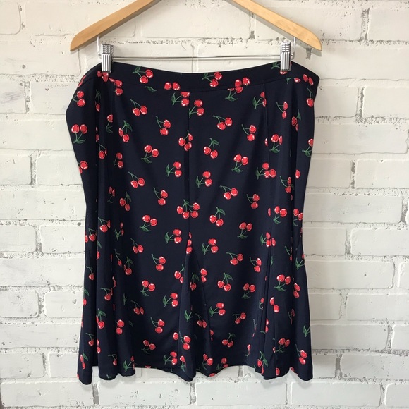 Talbots Dresses & Skirts - Skater skirt Cherry Print swing skirt plus size
